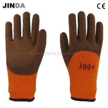 Terry Garn Liner Latex Schaum beschichtet Industrial Labor Work Handschuhe (LH801)